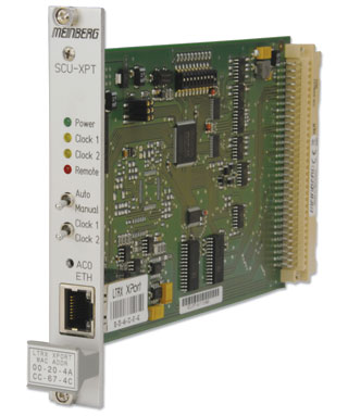 Switchcard for redundant GPS-based time synchronization solutions. Can be combined with two <a href='/english/products/gps170.htm'>GPS170 units to build a redundant system with remote monitoring and management features.