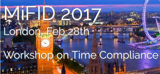 MiFID 2017, Workshop über Time Compliance für MiFID II