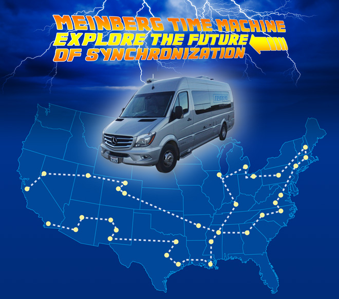 Meinberg USA-Road Show 2015: Meinberg Time Machine - Explore the Future of Synchronization!