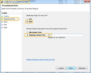Eingangs-Port-Regel.