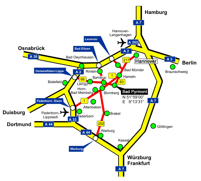 So finden Sie uns in Bad Pyrmont